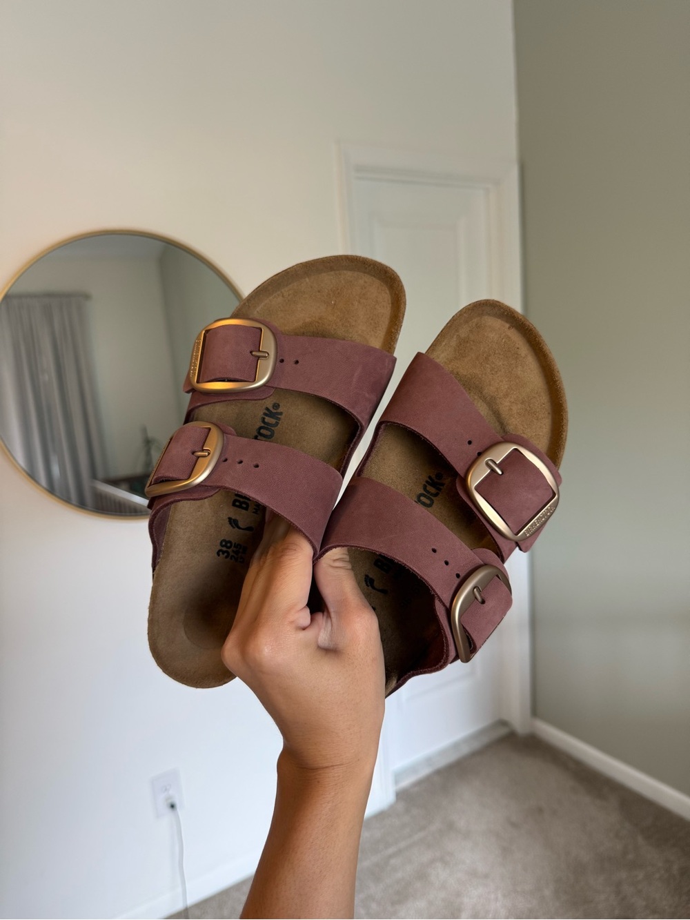 Birkenstock Arizona Big Buckle Nubuck Sandals
